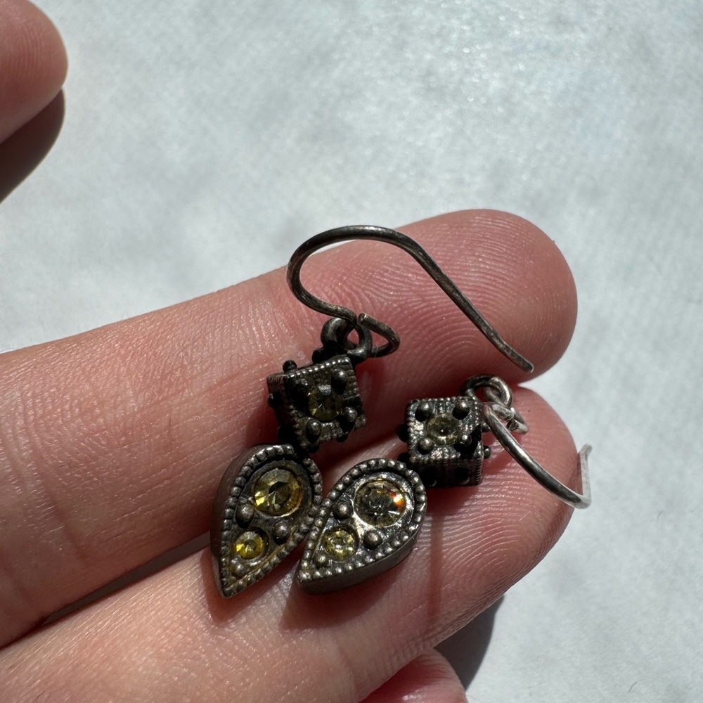 Patricia Locke Swarovski crystal dangle earrings